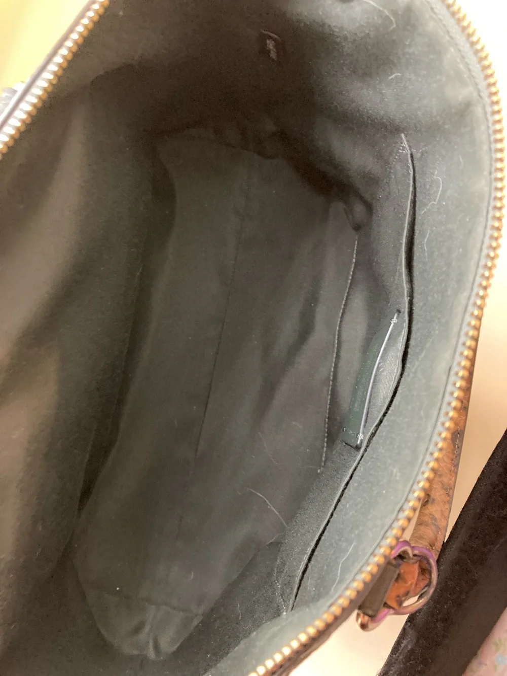 Coach Teal Leather Satchel with Brown Snake-Print Handles